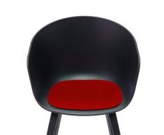 Hey-Sign About a Chair Coussin de Chaise, Laine Vierge, Rouge 11ar, 39x37x0,5 cm