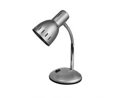HOMEA 6LCE095AG Lampe de bureau à pied Métal Argent 30 cm