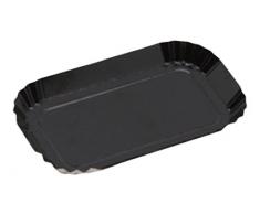 Garcia de pou 100Â unitÃ© BoÃ®te de Mini Assiettes en carrÃ©e, 5.5Â x 5.5Â cm, Carton, Noir, 30Â x 30Â x 30Â cm