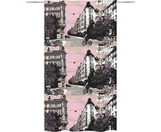 Vallila Bulevardi Black Helsinki Rideau occultant Motif Ville Noir/Beige 140 x 250 cm