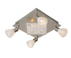 Lucide KOLLA LED - Spot Plafond - LED - G9 - 8x2,5W 3000K - Chrome Dépoli