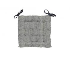 Soleil docre Kheops Dessus de Chaise, Coton, Noir, 40 x 40 x 5 cm