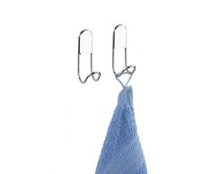 Wenko 20642100 Classic Crochet Mural ChromÃ© 2 PiÃ¨ces Dimensions 9,5 x 1,5 x 15,5 cm