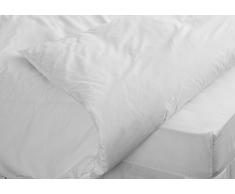 Belledorm Housse de couette 50 % coton / 50 % polyester 200 fils/cmÂ² 1 personne Blanc