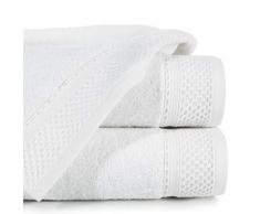 Eurofirany Serviette de Bain - Serviette de Sauna - absorbante - 100% Coton 580 g/m², Blanc, 50X90 cm