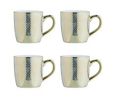 BIA 993023+1665PK4 Tasses à expresso en porcelaine galvanisée 100 ml