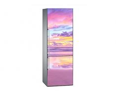 Oedim - Vinyle pour réfrigérateur Aube sur la Plage 200 x 60 cm | Adhésif Durable et économique | Autocollant décoratif au Design élégant