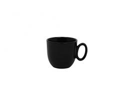 DEGRENNE - Modulo Nature lot de 6 tasses Ã cafÃ© 11,5 cl , grÃ¨s de porcelaine - Pierre de lave