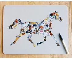 Louise Tate Dessous de Plat Cheval 38 x 29 cm