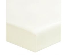 Designers Guild Noho Drap housse Satin de coton Panna Cotta 90 x 190 cm