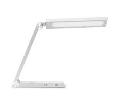 Gastroback, 60000 Design Light & Charge A++ to A Lampe de bureau LED avec station de charge inductive Qi Wireless Charger et ports USB 60 W Plastique intégré 28 x 6 x 32 cm