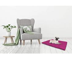 Sogni e Capricci Coussin pour Chien Lavable 60x100cm Fuchsia