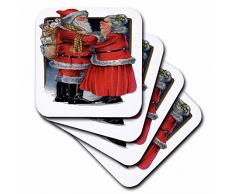 3dRose CST_78761_1 Dessous de Verre, Mutli-Colour, set-of-4-Soft