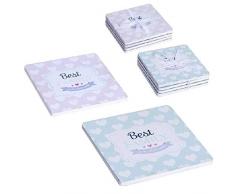 Dcasa Lot de 4 Dessous de Verre Super Mama BoÃ®te Ã dÃ©jeuner Bento-Porte-Aliments Articles pour la Maison Unisexe Adulte, Multicolore (Multicolore), Unique