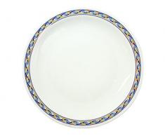 H&H 4569103Â Venezia Plat Fruits, Porcelaine, Blanc