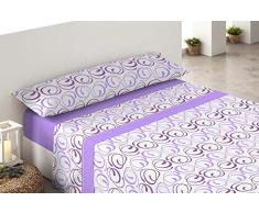 Cisne Rojo CarlaÂ âÂ Jeu de draps Polaires pour lit de 105Â cm Mauve