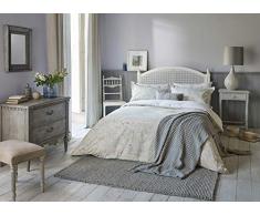 Sanderson CHISWICK Grove Housse de Couette Argent, 100% Coton Percale 220 Fils, ArgentÃ©, Double