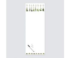 Innova Editions Herbes Memo Tableau Blanc 30Â x 80Â x 2.5Â cm