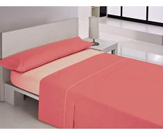 Libela Vegas Jeu de draps, Microfibre, Corail, 260Â x 230Â x 3.5Â cm