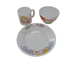Bormioli-Service de Table Vaisselle pour Enfants Princess P