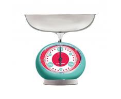 Abeba VV14153 Balance de Cuisine Tix en Turquoise, Acier Inoxydable, 45x35x25 cm