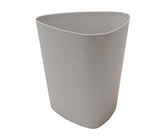 JVL Funktional Poubelle Plastique, Gris, Triangular