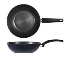 H&H 737312 Alessandro Borghese Cookpro Wok anti-adhÃ©sif, 20 cm, induction, aluminium