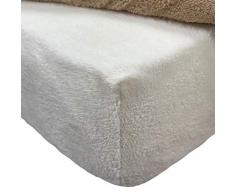 Brentfords Drap-Housse en Peluche Crème/Double Ivoire