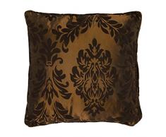 Thedecofactory 440320 Coussin, Polyester, Marron, 40 x 40 x 3 cm