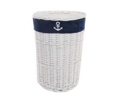 Dvier SWWK-38wrd B Panier Ã Linge, Panier, Blanc, 39Â x 39Â x 54Â cm