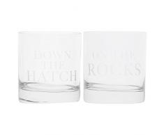 Creative Tops 5233350Â Lot de deux verres Ã whisky, verre transparent