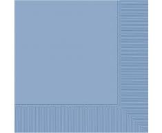 Amscan 52220-108 Serviettes de table bleu pastel 2 plis 40cm, paquet de 20