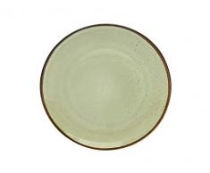 Creatable ER Speiseteller, Earth 22055 Nature Collection Lot de 6 Assiettes Creuses GrÃ¨s 27 cm, Marron