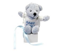 Mopec ap267.3Â âÂ Ours en Peluche avec t-Shirt Baby Boy et 3Â A Dragees de Chocolat, Pack de 30Â piÃ¨ces