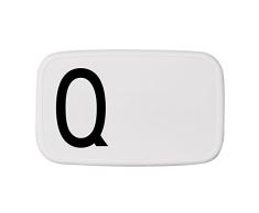 Design Letters Lunch Box Plastique Blanc/Noir 18 cm