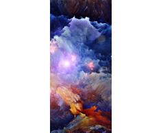 PeelitStickit ID-001Â 60Â Largeur x 130Â cm Hauteur Ciel et Ã©toiles Haute qualitÃ© Papier Peint Design Art Mural en Vinyle Papier Peint