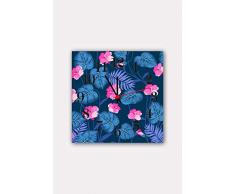 Bonamaison Horloge Murale en MDF, Multicolore, 30 x 30 cm