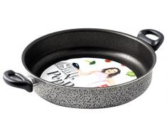 Home Salt NPepper Plat Ã Four en Aluminium Casserole 38x25.5x7 cm Noir/Gris