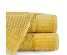 Eurofirany Lot de 3 Serviettes de Toilette en Coton éponge Doux et Soyeux 70 x 140 cm