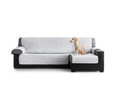 Eiffel Textile Couvre Canapé matelassé pour Animaux de Compagnie Chaise Longue 240 Gauche, Polyester, Gris et Gris foncé, 190 x 195 x 3 cm