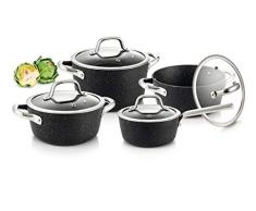 Tescoma President Stone Batterie de casseroles, Lot de 8Â piÃ¨ces
