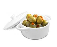 Nerthus FIH 375 Porcelaine Snacks Cocotte, Blanc