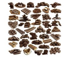 Scenolia Tableau Verre Acrylique Chocolat 60 x 60 cm | DÃ©coration Murale Design Fait en France