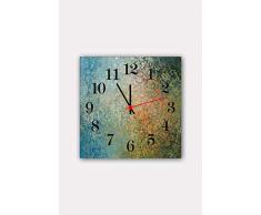 Bonamaison Horloge Murale en MDF, Multicolore, 30 x 30 cm