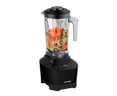 CONCEPT électroménager SM3050 Mixeur smoothie « FRESH & NUTRI », 1500 W, 33 000 t./min., noir, commande slider, RAW food, 6 programmes predefinis, sans BPA, recipient 2 l