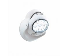EASYmaxx 05592 Spot LED sans Fil avec DÃ©tecteur de Mouvement Plastique Blanc