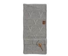 Knit Factory Aran Organiseur Suspendu pour Fauteuil 50 x 100Â cm, Gris, 50 cm x 100 cm