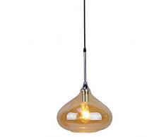 V-TAC Lustre suspension, verre ambrÃ©