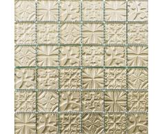 Alfa de CER 5902027020670 MOZAIK, Verre, Champagne métallique, 29,8 x 29,8 cm