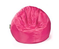 Pushbag Pouf, Polyester, Rose, 90 x 90 cm